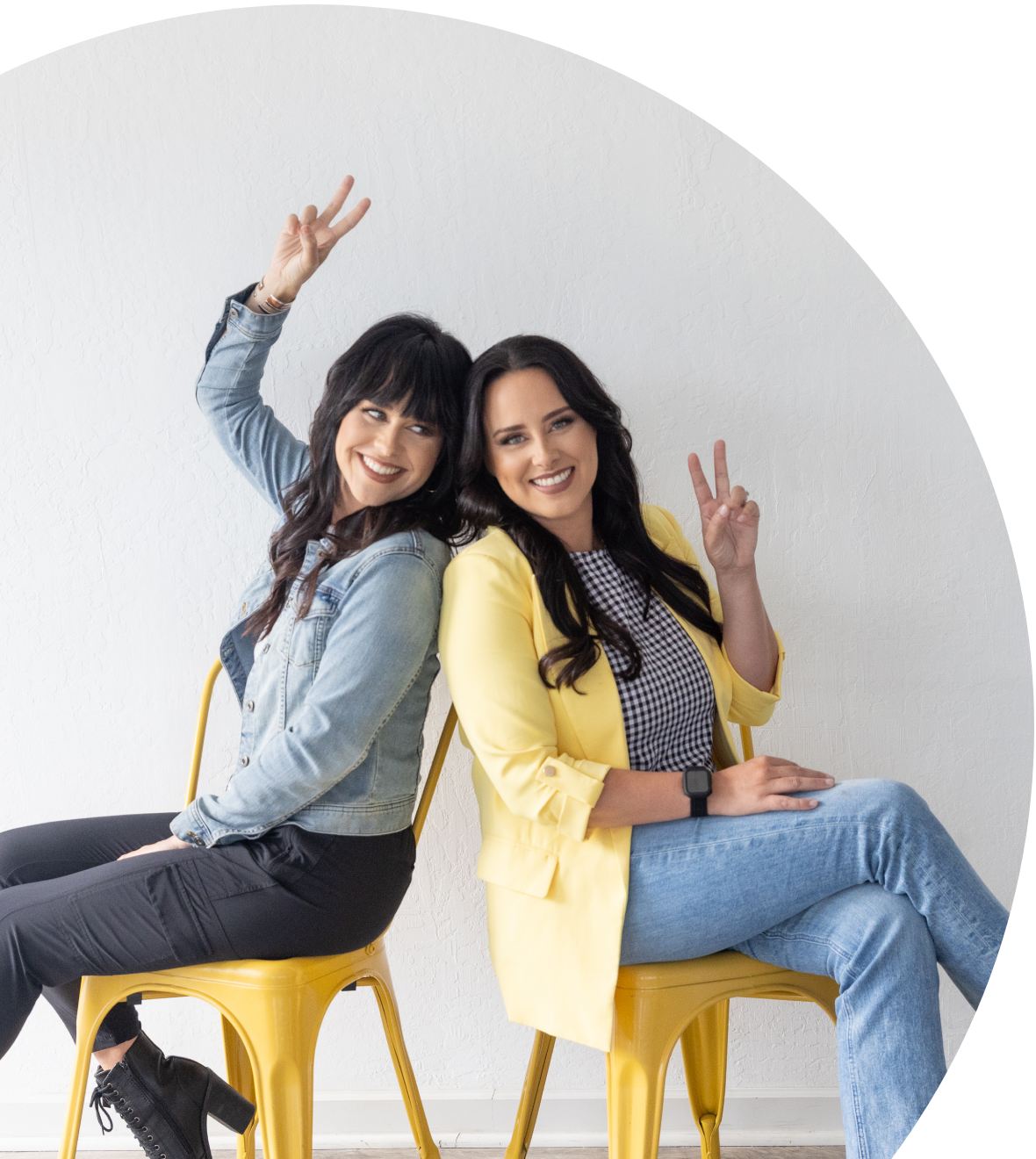 britt and mel smiling